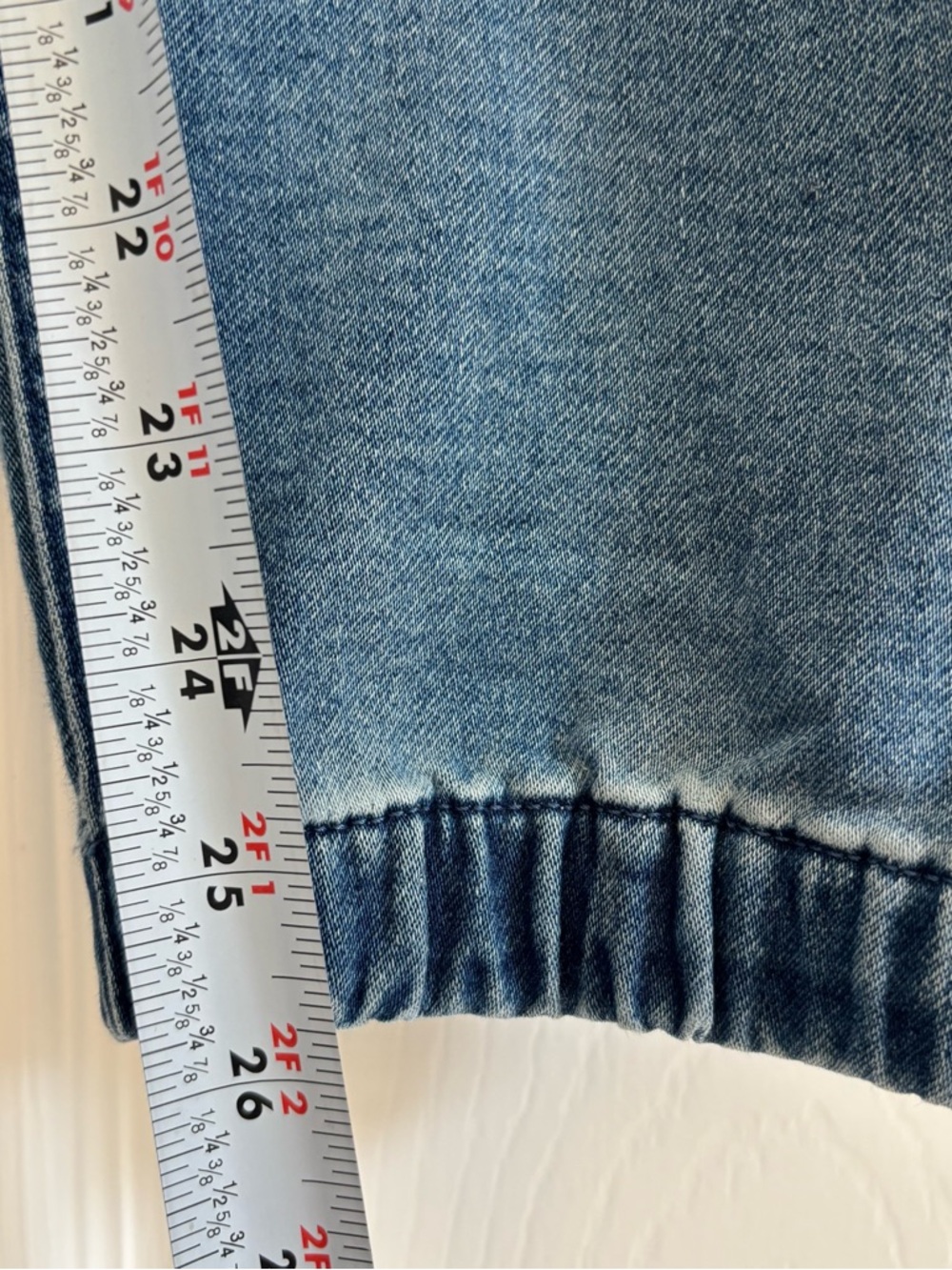 J. Crew Women's Utility Jogger Soft Stretch Denim Size 26‎ - Picture 8 of 9